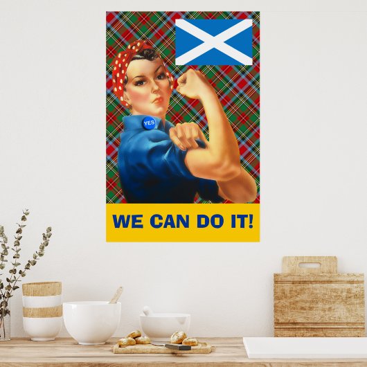 We kunnen het Schotse Poster van Onafhankelijkheid (Keuken)