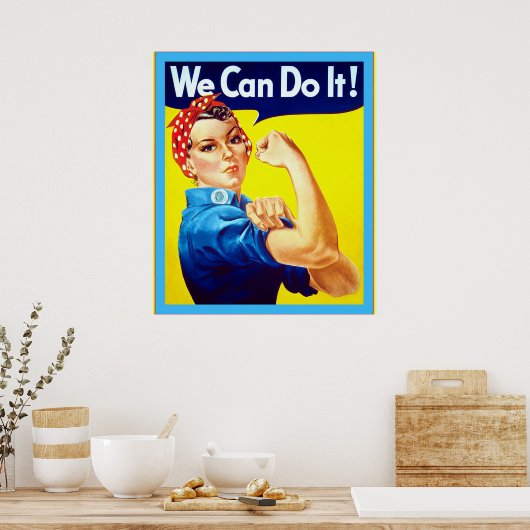 We kunnen het! ~  Tweede Wereldoorlog Poster (Keuken)