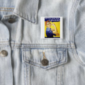 We kunnen het vierkante badge doen button 5,1 cm (In situ)