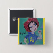 We kunnen het! vierkante button 5,1 cm (Voorkant /achterkant)