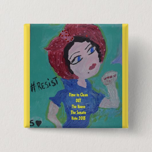 We kunnen het! vierkante button 5,1 cm (Voorkant)