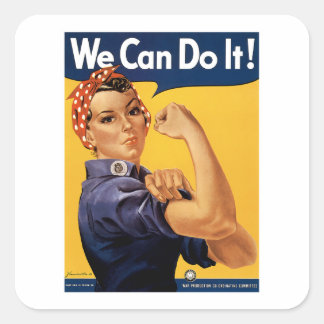 We kunnen het! vierkante sticker