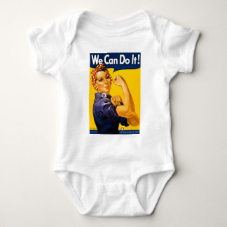 We kunnen het! Vintage Rosie de Riveter WW2 Romper