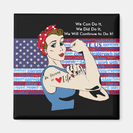 We kunnen het, we hebben het gedaan, Patriottische Magneet