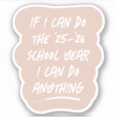 We kunnen iets grappigs doen, inspirerend 2021 blu sticker (Voorkant)