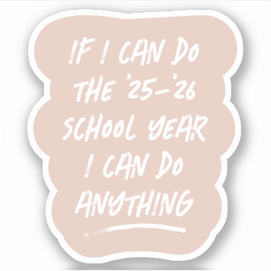 We kunnen iets grappigs doen, inspirerend 2021 blu sticker (Voorkant)