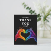We kunnen je niet genoeg bedanken Heart of Pride b Bedankkaart (Staand voorkant)