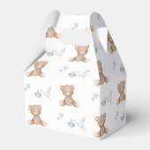 We kunnen JONGEN Baby shower Blauwe Waterverf NAUW Bedankdoosjes (Achterkant)