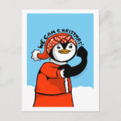 We kunnen met Kerstmis Penguin Feestdagenkaart (Voorkant)