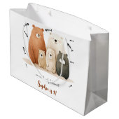 We kunnen nauwelijks geloven dat kinderen jarig zi groot cadeauzakje (Achterkant Gekanteld)