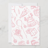 We kunnen nauwelijks roze wachten kaart (Achterkant)