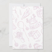 We kunnen nauwelijks roze wachten kaart (Achterkant)