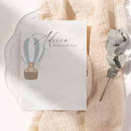 We kunnen nauwelijks wachten | Baby Boy Blauwe Bal Advieskaart