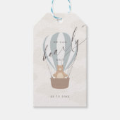 We kunnen nauwelijks wachten | Baby Boy Blauwe Bal Cadeaulabel (Voorkant)