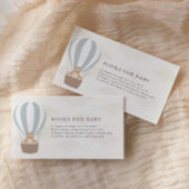 We kunnen nauwelijks wachten | Baby Boy Blauwe Bal Informatiekaartje