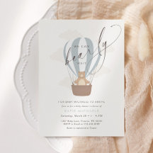 We kunnen nauwelijks wachten | Baby Boy Blauwe Bal