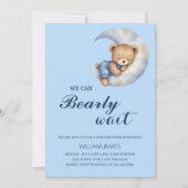 We kunnen nauwelijks wachten - Baby Boy Shower Uit Kaart (Voorkant)