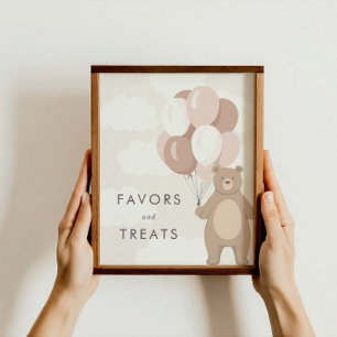 We kunnen nauwelijks wachten   Baby shower gunsten Poster