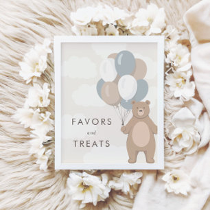 We kunnen nauwelijks wachten   Baby shower gunsten Poster