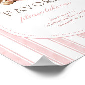 We kunnen nauwelijks wachten Baby shower gunsten t Poster (Hoek)