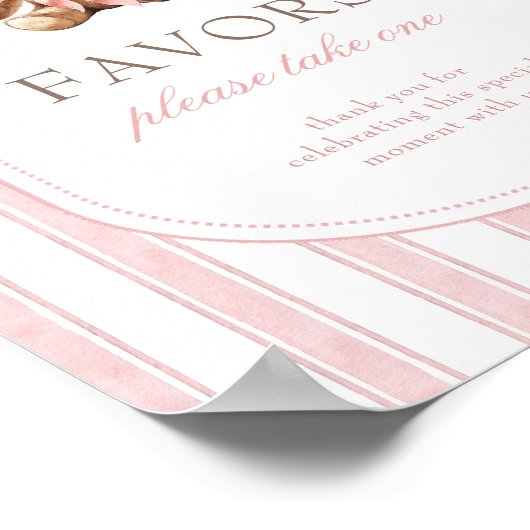 We kunnen nauwelijks wachten Baby shower gunsten t Poster (Hoek)