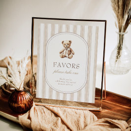 We kunnen nauwelijks wachten Baby shower gunsten t Poster