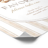 We kunnen nauwelijks wachten Baby shower gunsten t Poster (Hoek)