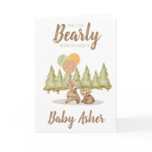 We kunnen nauwelijks wachten | BABY SHOWER KAART