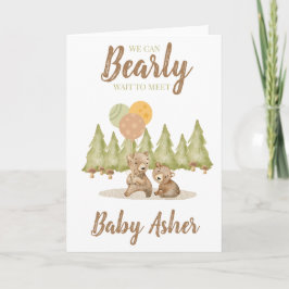 We kunnen nauwelijks wachten | BABY SHOWER KAART
