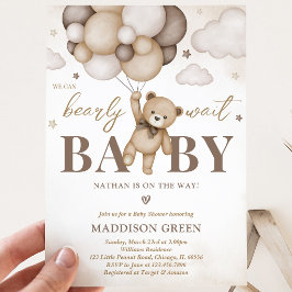 We kunnen nauwelijks wachten Baby Shower Kaart