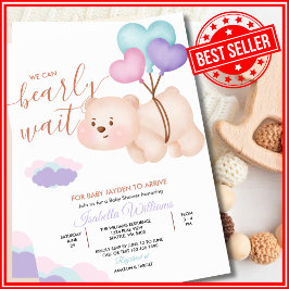 We kunnen nauwelijks wachten Baby Shower Kaart
