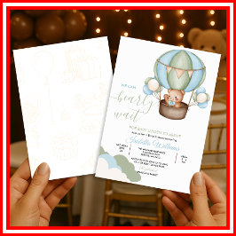 We kunnen nauwelijks wachten Baby Shower Kaart