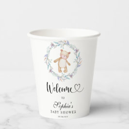 We kunnen nauwelijks wachten baby shower  papieren bekers