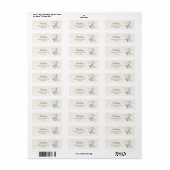 We kunnen nauwelijks wachten Baby Shower Retouradr Etiket (Full Sheet)