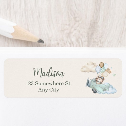 We kunnen nauwelijks wachten Baby Shower Retouradr Etiket