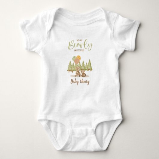 We kunnen nauwelijks wachten | BABY SHOWER Romper (Voorkant)