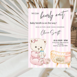 We kunnen nauwelijks wachten Baby shower - Schatti Kaart