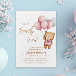 We kunnen nauwelijks wachten Baby shower - schatti Kaart