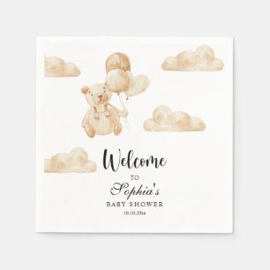 We kunnen nauwelijks wachten baby shower servet