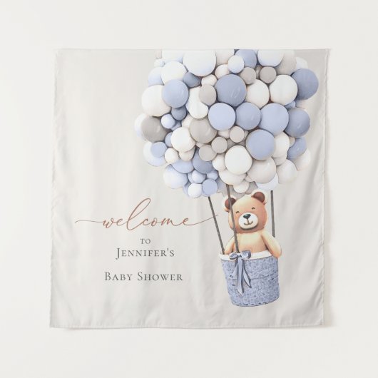 We kunnen nauwelijks wachten! Baby Shower Tapijt Wandkleed (Voorkant)