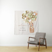 We kunnen nauwelijks wachten! Baby Shower Tapijt Wandkleed (In situ)