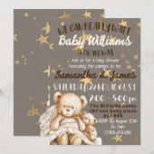 We kunnen nauwelijks wachten baby shower uitnodigi kaart (Voorkant / Achterkant)
