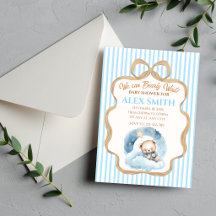 We kunnen nauwelijks wachten Baby Shower Uitnodigi