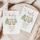 We kunnen nauwelijks wachten baby shower uitnodigi kaart