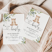 We kunnen nauwelijks wachten baby shower uitnodigi kaart