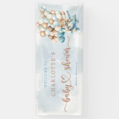 We kunnen nauwelijks wachten! Ballons Baby shower  Spandoek (Verticaal)