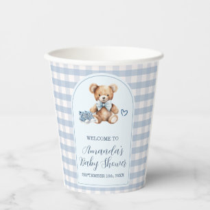 We kunnen nauwelijks wachten Beer Baby Shoes Baby  Papieren Bekers