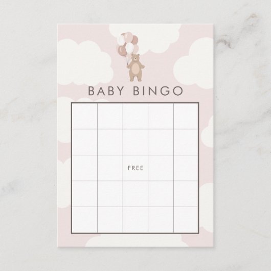 We kunnen nauwelijks wachten | Bleke Roze Meisje B Informatiekaartje (Voorkant)