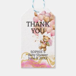 We kunnen nauwelijks wachten blush roze en goud Ab Cadeaulabel