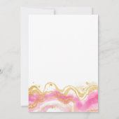 We kunnen nauwelijks wachten blush roze en goud Ab Kaart (Achterkant)